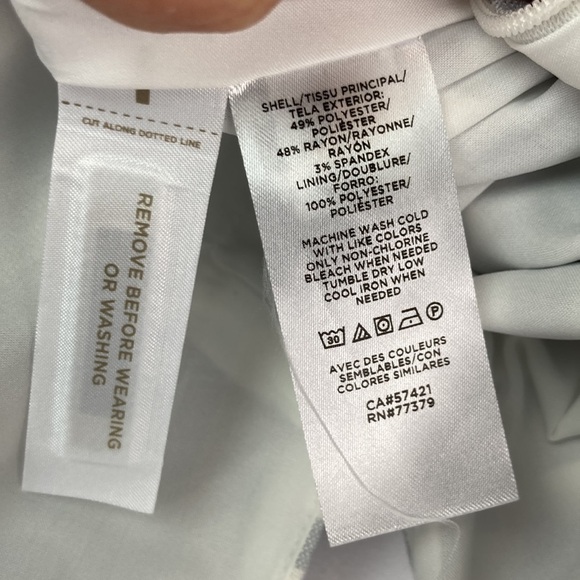 Ann Taylor gray & white gingham belted pencil skirt 4 - Picture 9 of 9